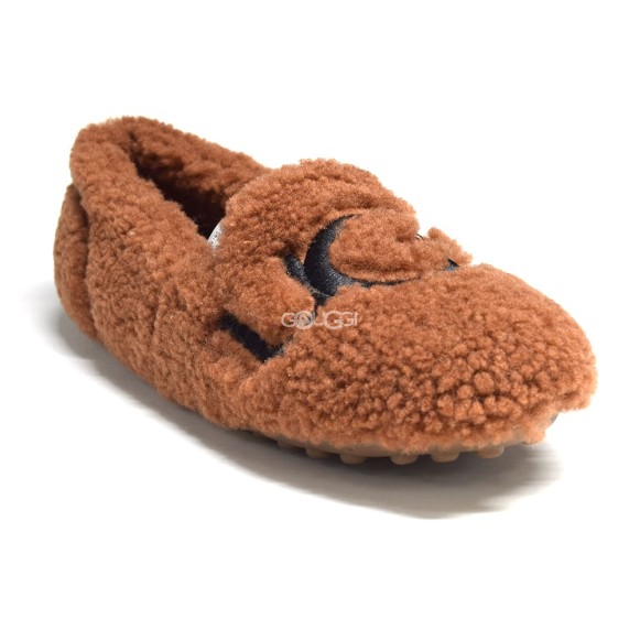 UGG Hailey Fluff Loafer Brown