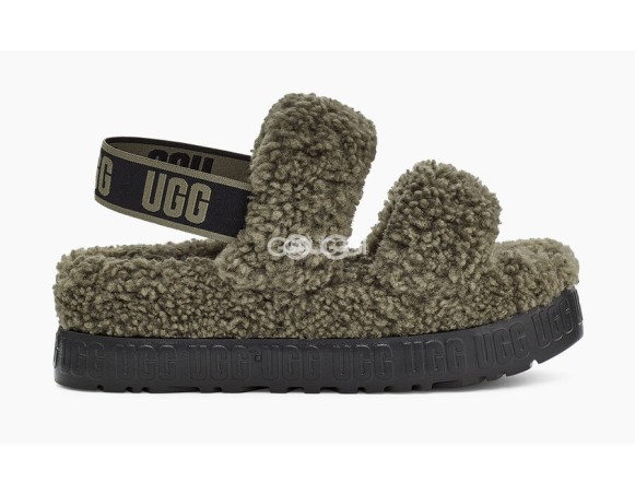 Oh Fluffita Slide Burnt Olive