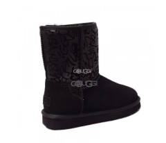 Classic Short Sparkle Graffiti Black
