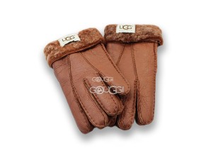 меховые перчатки женские Chestnut Leather