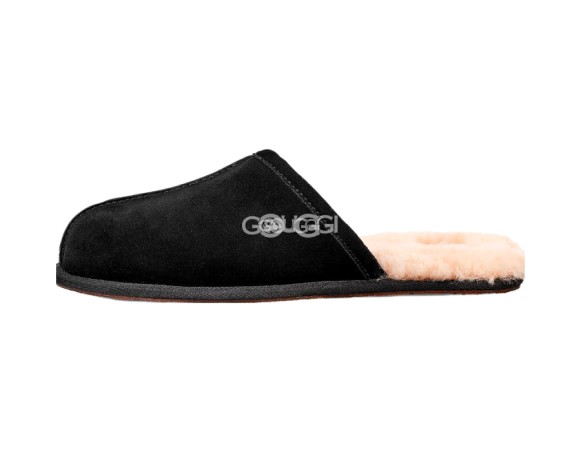 MENS Scuff Slippers Black