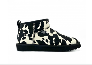 Ultra Mini Cow Print Black