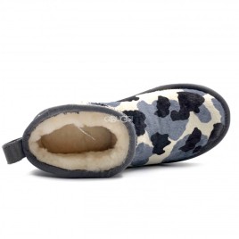 Ultra Mini Cow Print Grey