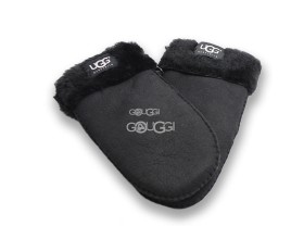 Женские варежки Black Suede