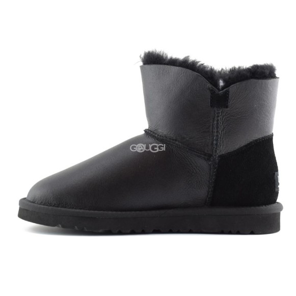 Mini Bailey Button Metallic Black