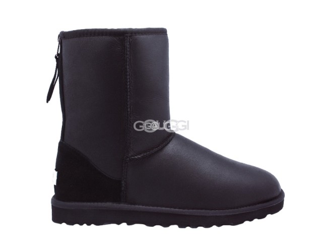 Classic Short ZIP Metallic Black