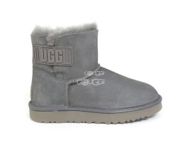 Mini Bailey Logo Strap Suede Gray