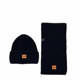 Ugg Chunky Rib Knit Beanie Sen Black