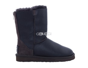 Classic Short ZIP Metallic Chocolate