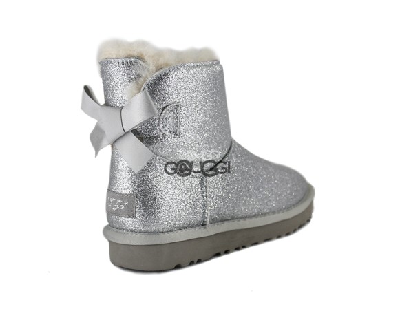 Mini Bailey Bow Sparkle Boot Silver
