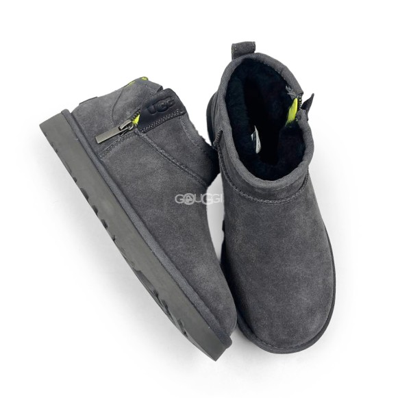 Ugg Women&#039;s Ultra Mini Grey Zip