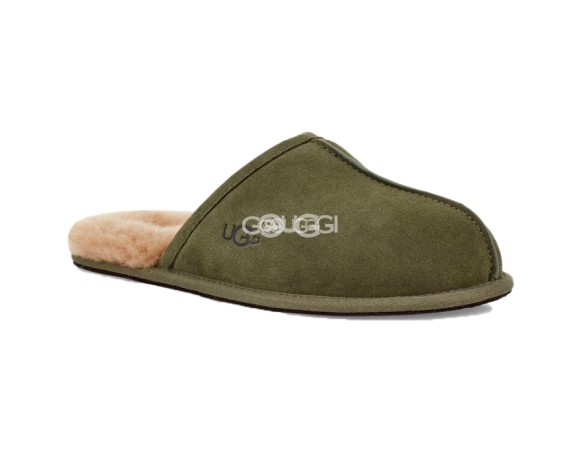 MENS Scuff Slippers Olive